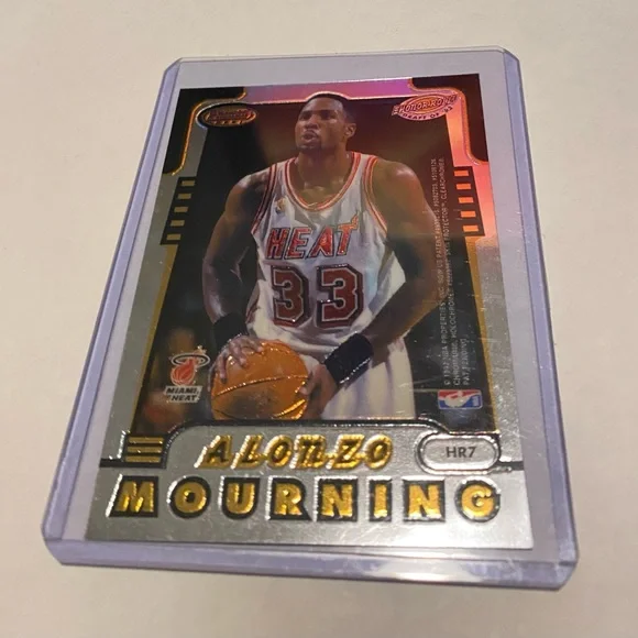 Shaquille O'Neal/Alonzo Mourning Bowman’s Best 1997 Basketball Card #HR7 Vintage - Picture 2 of 4